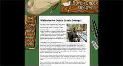 Desktop Screenshot of dutchcreekdecoys.com